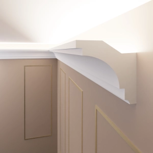 Stuckleiste für indirekte Beleuchtung - 20 Meter + 4 Innenecken  OL-24
